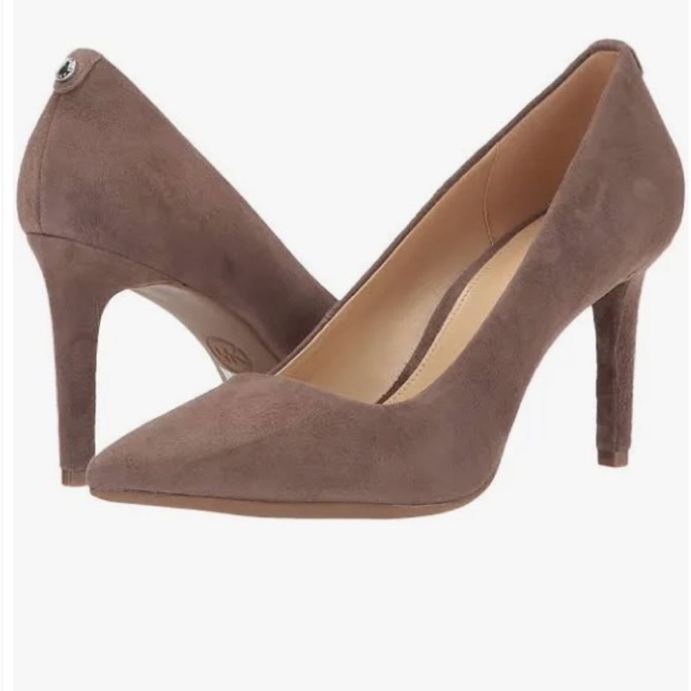 MICHAEL KORS DOROTHY FLEX PUMP -TAUPE, SUEDE - SIZE 8